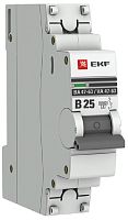 Выключатель автоматический EKF PROxima ВА47-63 1п 25А B 6кА картинка